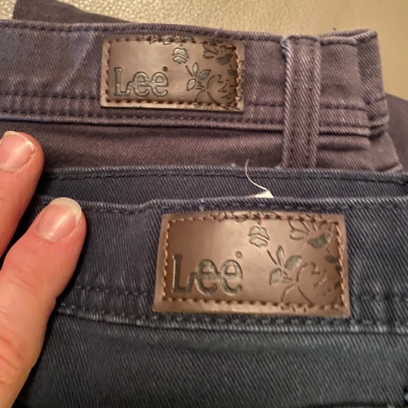 lee colored jeans